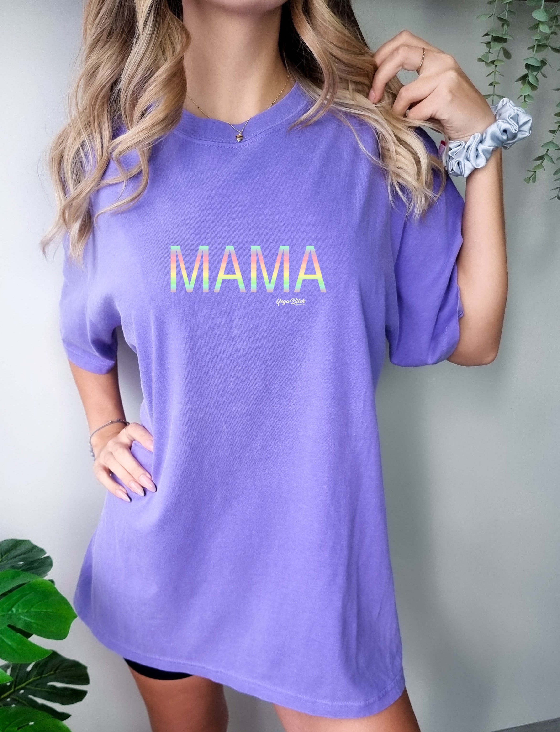 Mama 🌈 Everyday Oversized Shortsleeve Tee - Yoga Bitch