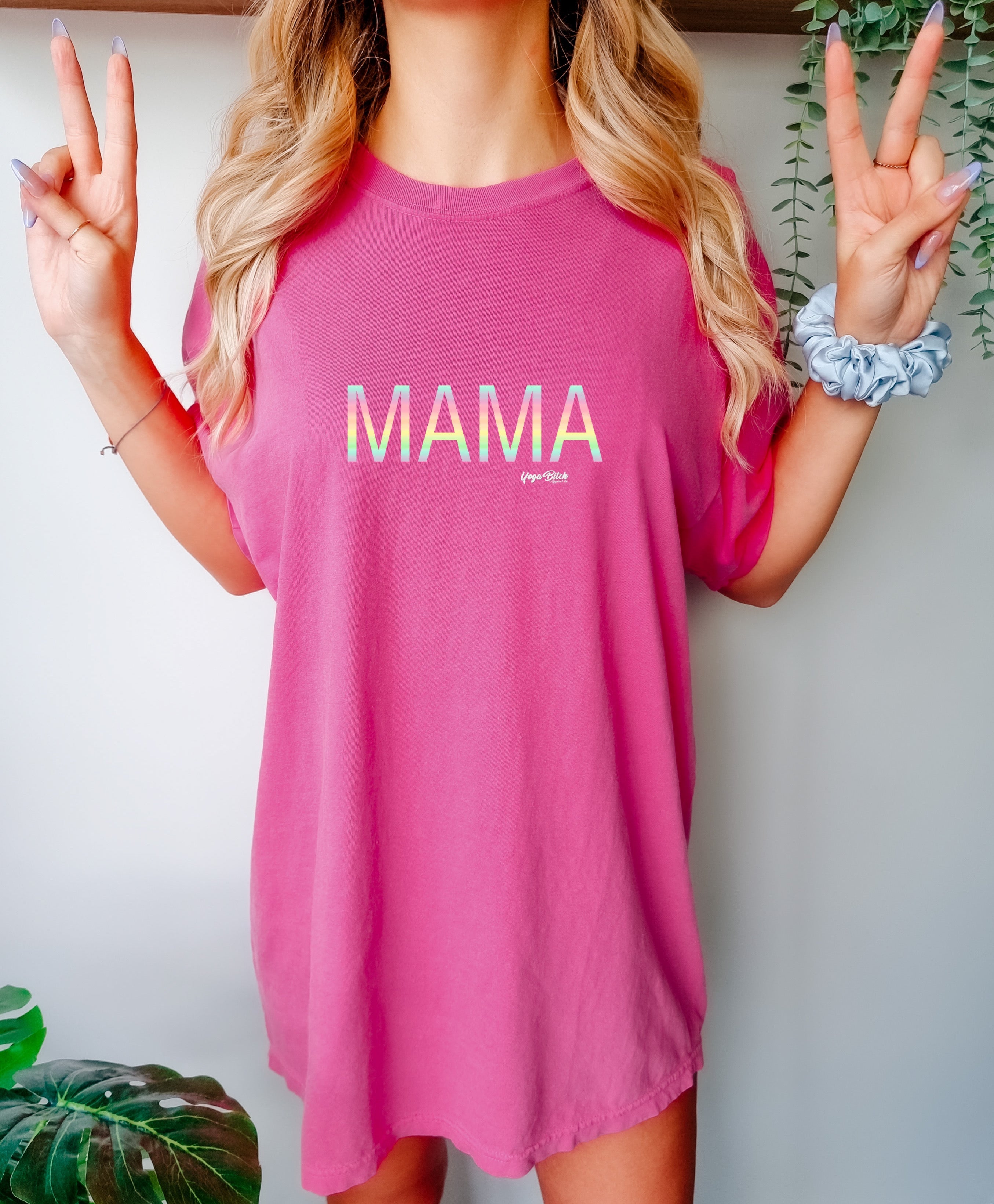 Mama 🌈 Everyday Oversized Shortsleeve Tee - Yoga Bitch