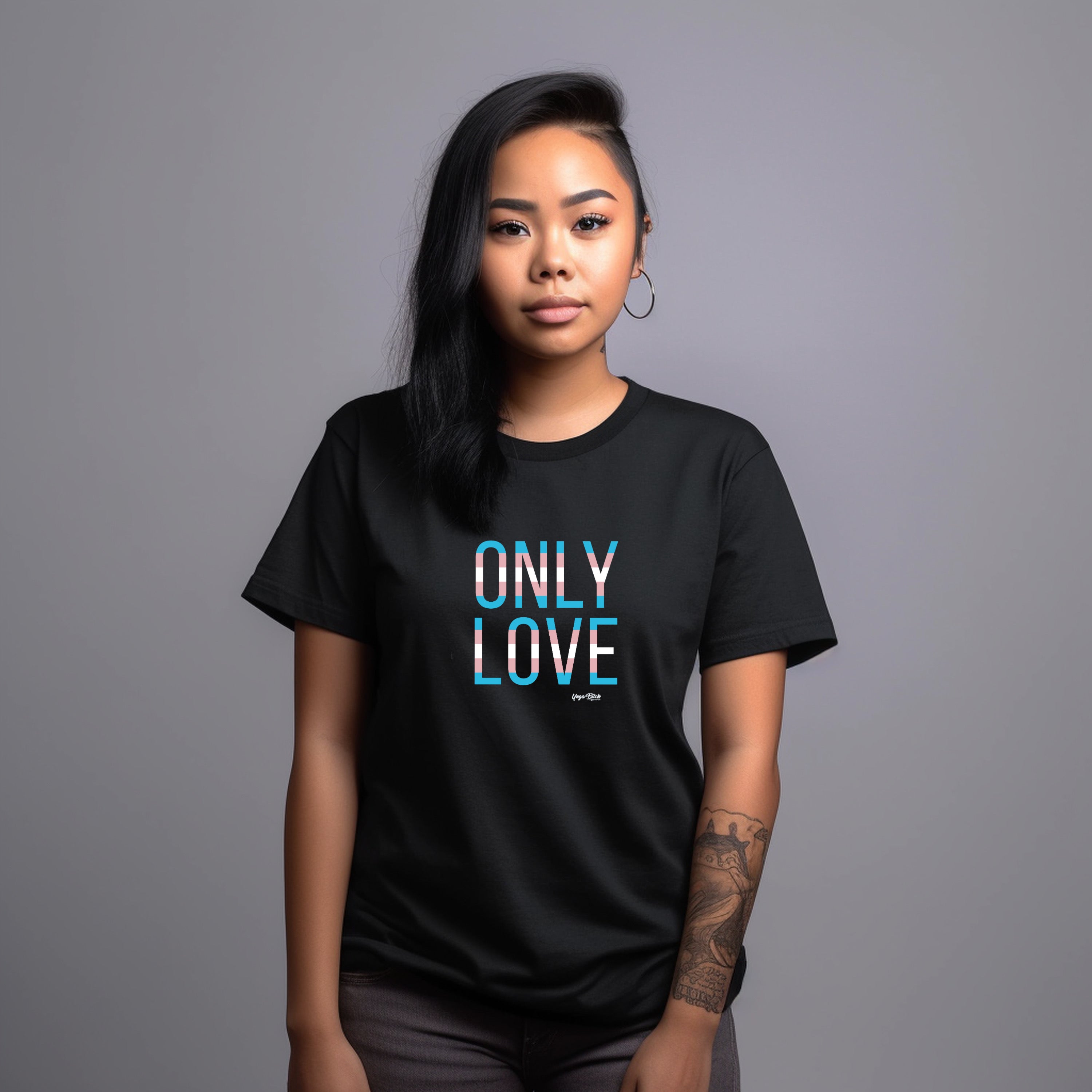 ONLY LOVE Trans Pride Everyday Oversized Shortsleeve Tee - Yoga Bitch