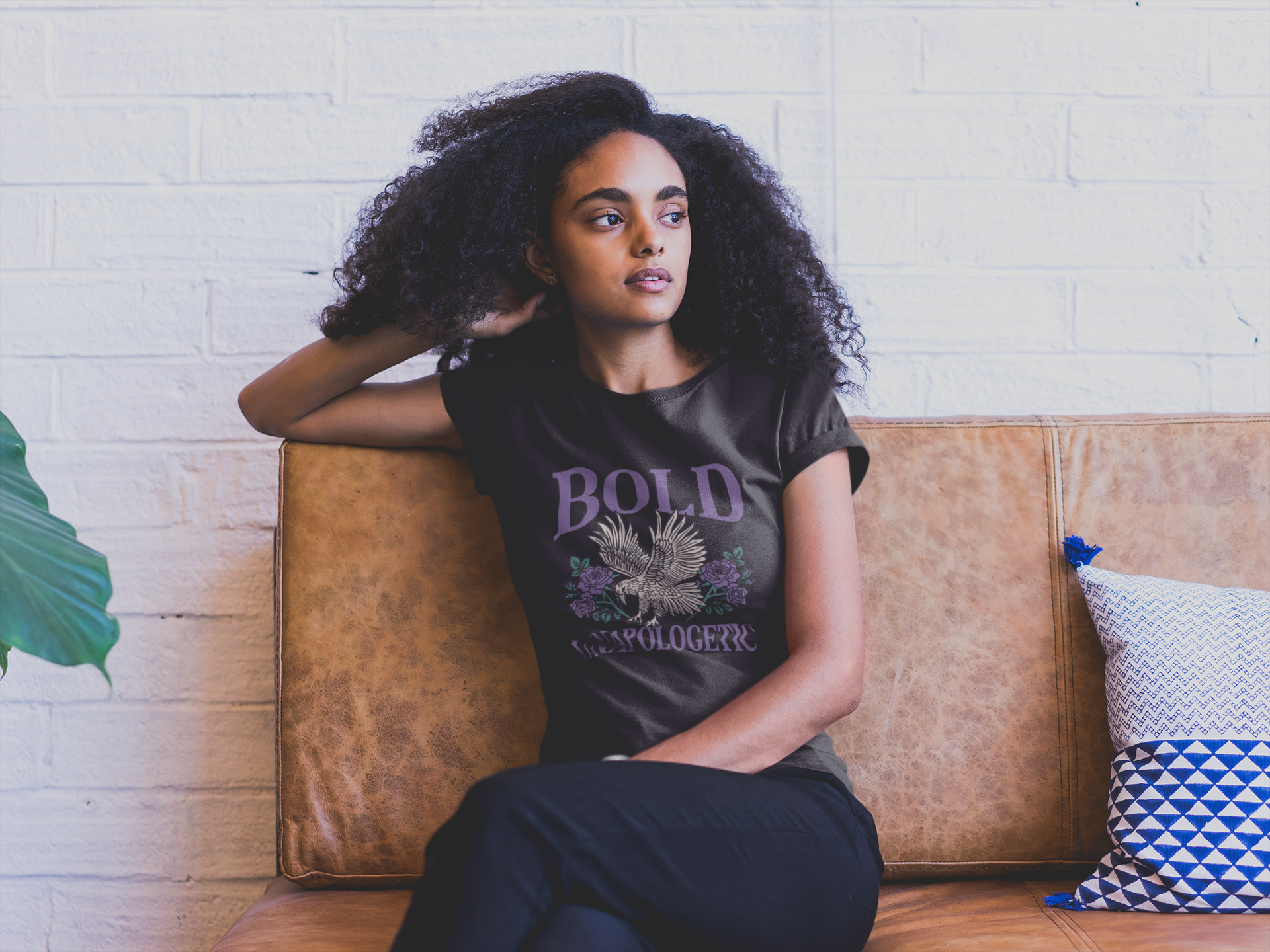 Bold and Unapologetic Dreamy Short Sleeve Tee - Yoga Bitch
