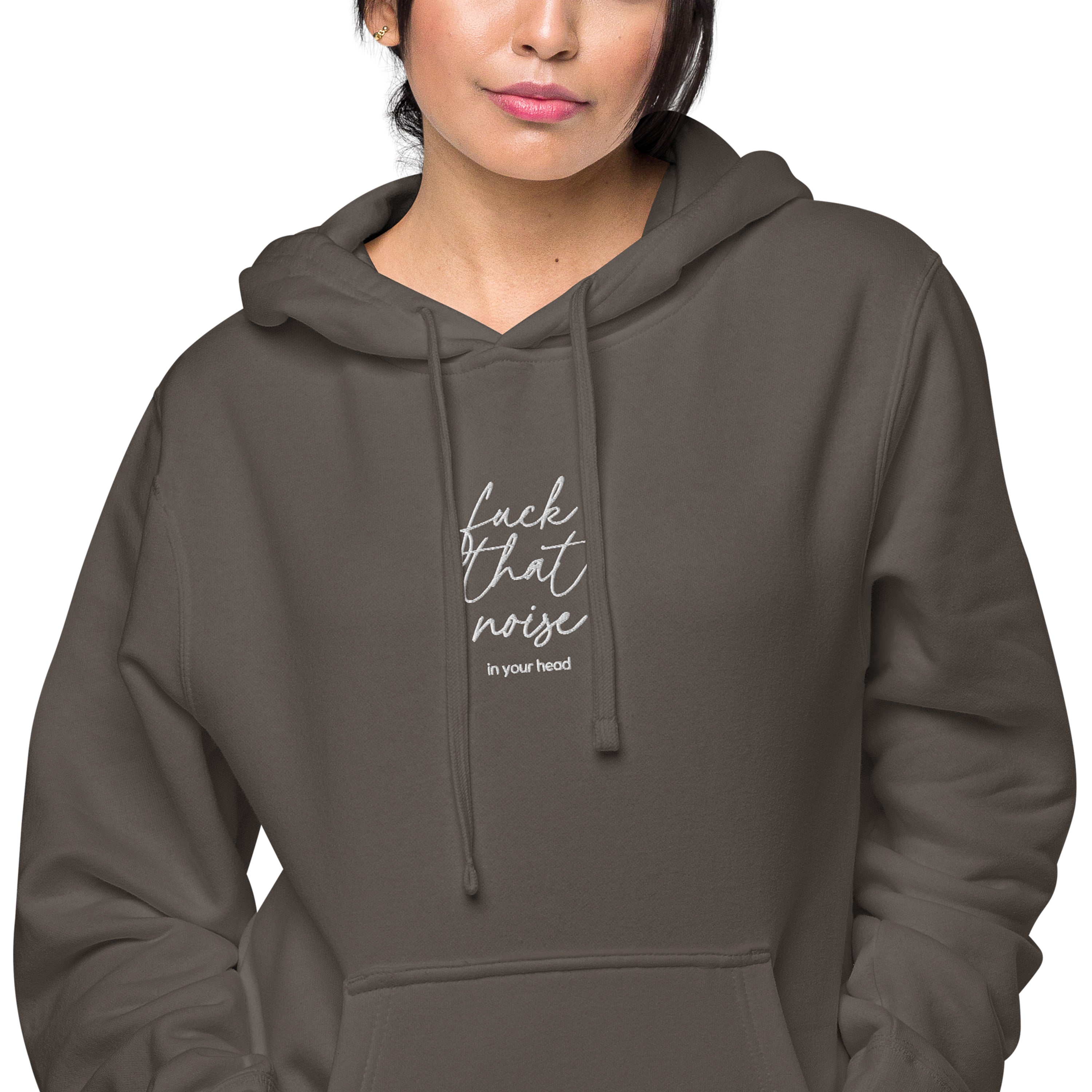 Fuck That Noise In Your Head Oversize Throwback Hoodie - Yoga Bitch